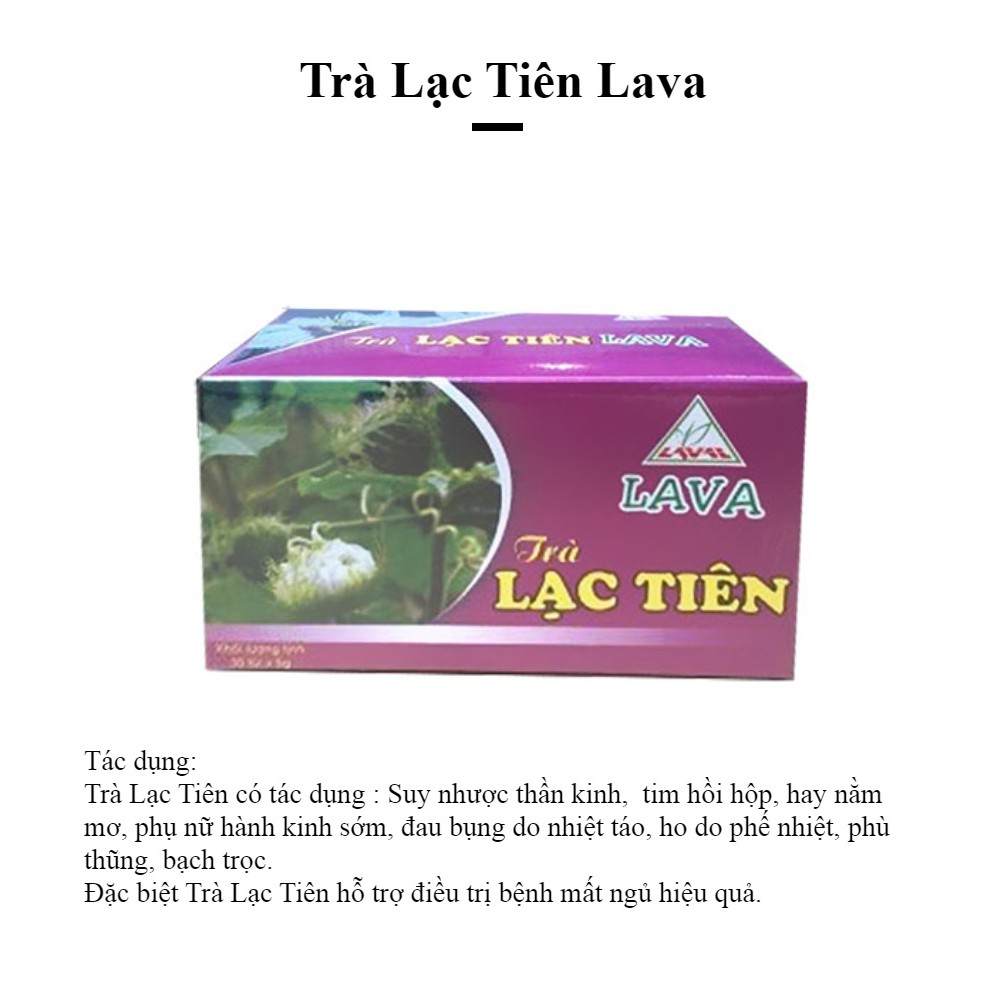 TRÀ LẠC TIÊN LAVA GIÚP DỄ NGỦ ( 30 GÓI TÚI LỌC ) | BigBuy360 - bigbuy360.vn