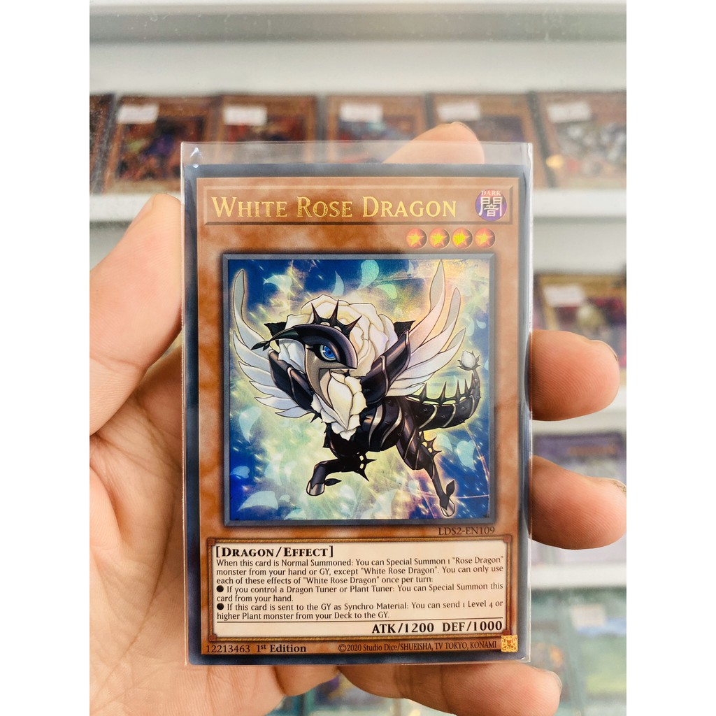 Thẻ Bài YugiOh! Mã LDS2-EN109 - White Rose Dragon - Ultra Rare - 1st Edition