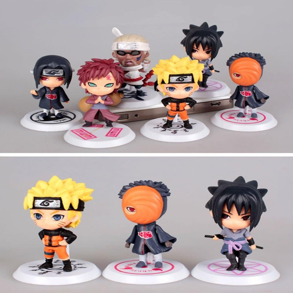 MoHinh NaRuTo, Đồ Chơi Nhân Vật, Anime Nhật, Mô Hình Naruto Chibi Dễ Thương - Combo 6 Mô Hình Naruto