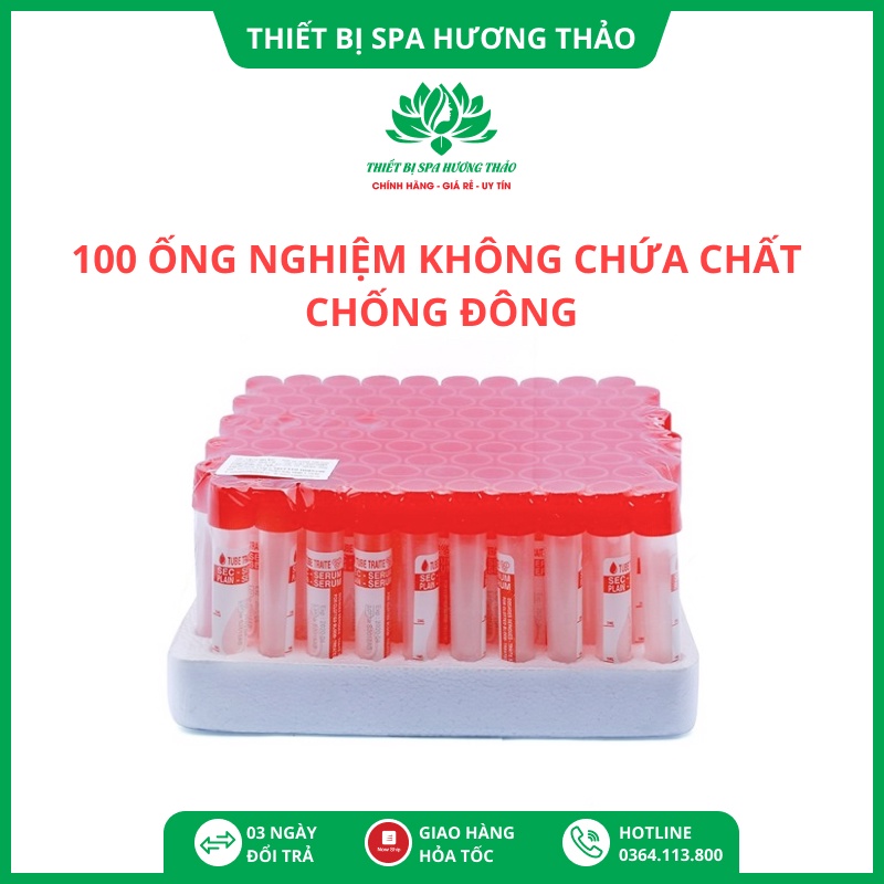 Ống nghiệm làm prp không chứa chất chống đông máu 5ml 100 ống