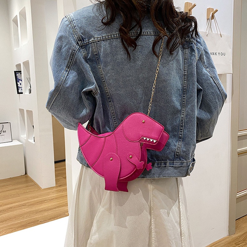 Túi Đeo Chéo Hình Khủng Long Hoạt Hình 3D Đáng Yêu