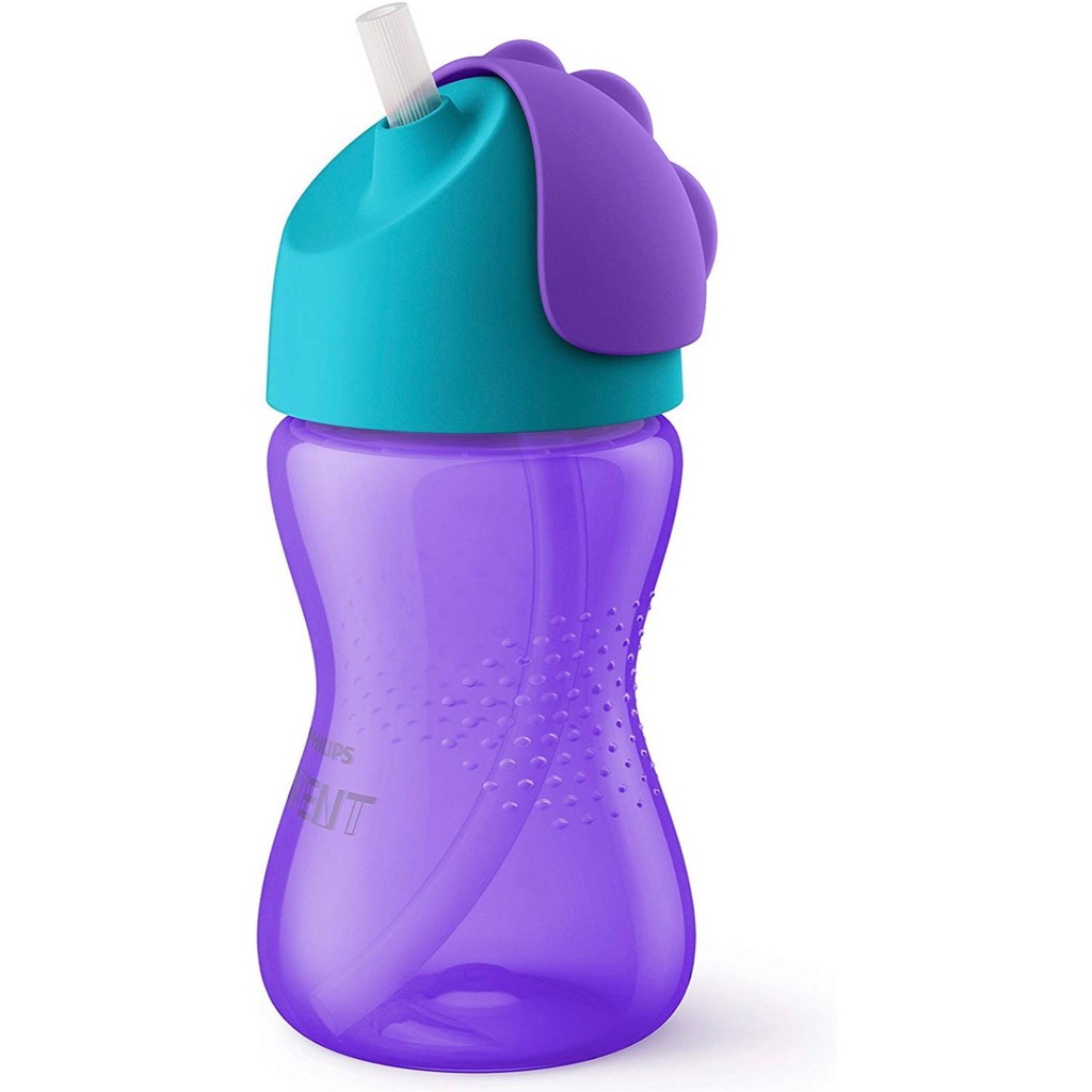 Bình tập uống nước Avent - Bình ống hút Avent, dung tích 300ml cho bé từ 12 tháng