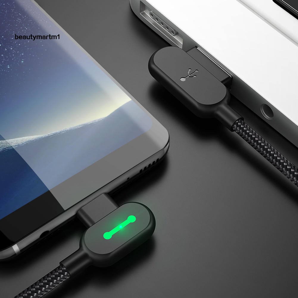Dây cáp tốc độ nhanh BE CES1_0.5m/1.2m/1.8m thiết kế cổng USB type C hình chữ L hỗ trợ chơi game
