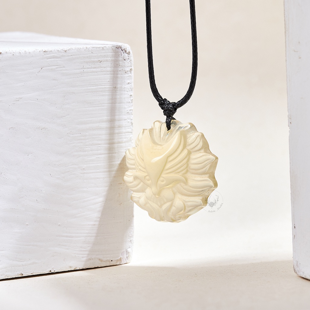 Mặt Đá Hồ Ly Thach Anh Vàng Thiên Nhiên