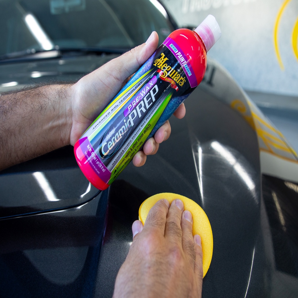 Meguiar's Sản phẩm xóa khuyết điểm, chuẩn bị bề mặt sơn trước khi phủ Ceramic, Hybrid Ceramic Pre-Wax Prep, G220416-16Oz