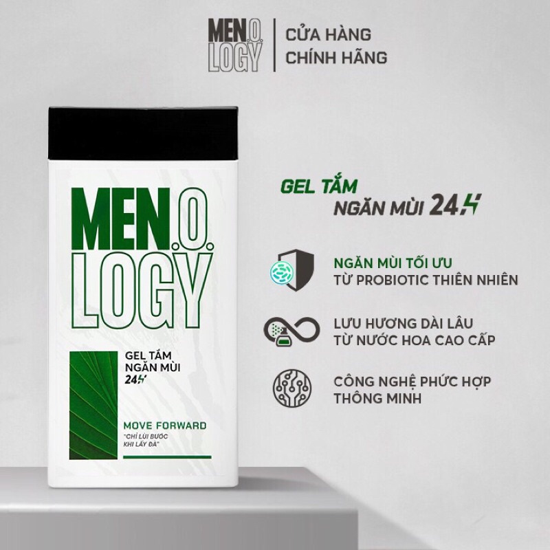 Gel Tắm MEN.O.LOGY Ngăn Mùi 24h Move Forward 350ml