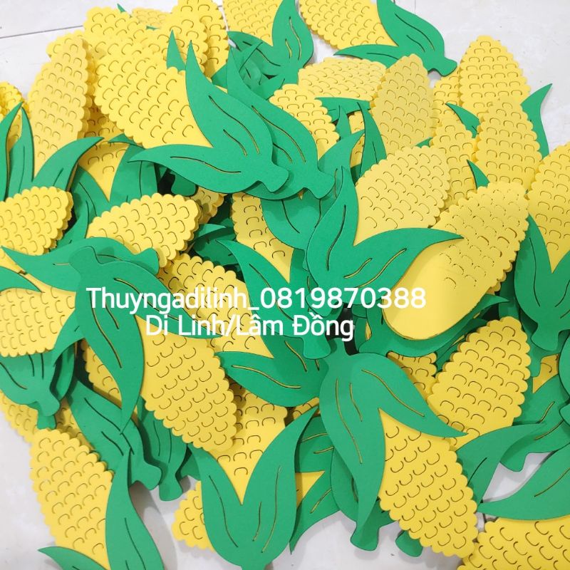 Sét 3 trái bắp mút xốp 5 ly mầm non