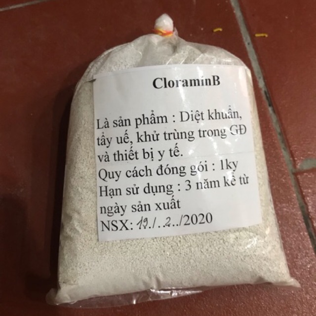 BỘT SÁT TRÙNG DIỆT KHUẨN CLORAMIN B túi 1kg