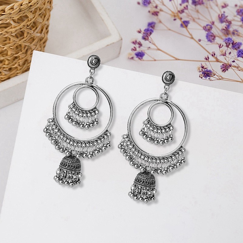 Khuyên Tai Nữ Trang Dáng Tròn Phong Cách Người Digan