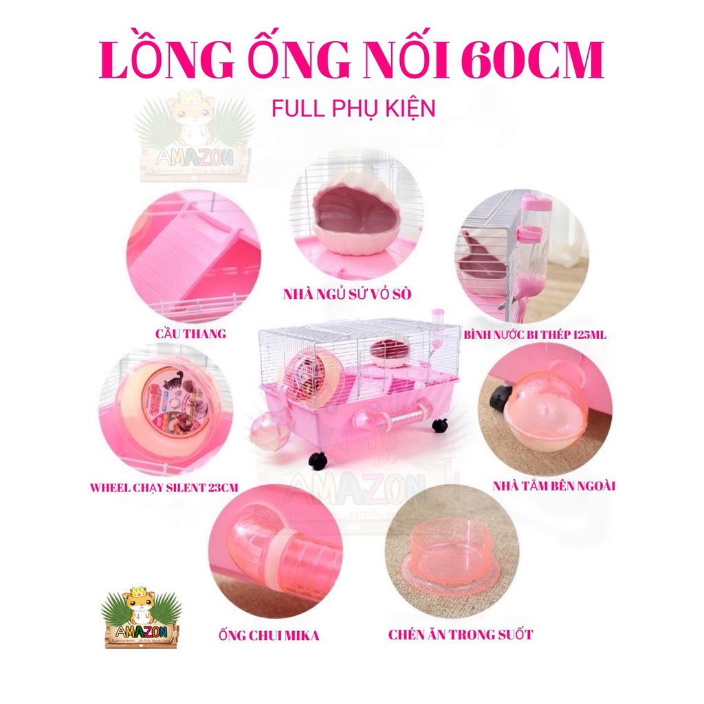 LỒNG ĐẠI 60CM FULL PHỤ KIỆN