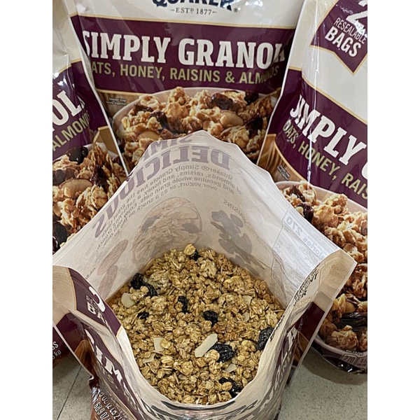 Ngũ cốc Mỹ Quaker Granola ăn liền