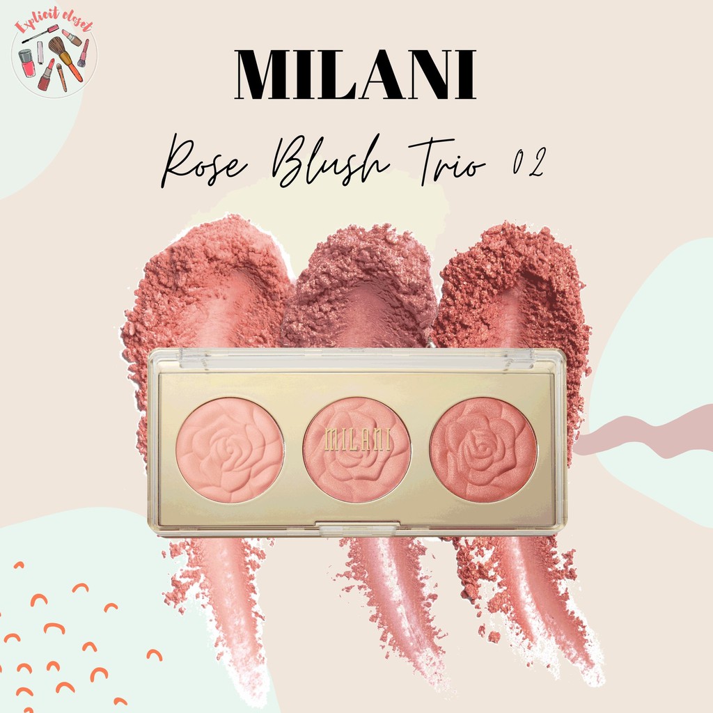 (Hàng Mới Về) Bảng Phấn Má Hồng Bao Milani Rose