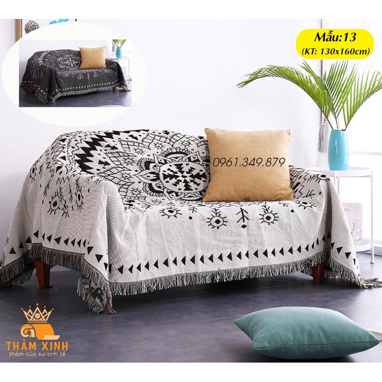 [SIZE LỚN] Khăn Thảm Trải Sofa Chống Bụi Bẩn - Trang Trí, Thảm Sofa Họa Tiết Thổ Cẩm