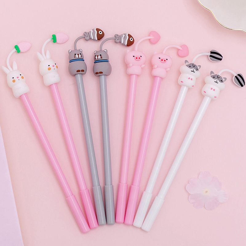 Set 4 Bút Mực 0.38mm Hình Động Vật Dễ Thương Cho Học Sinh