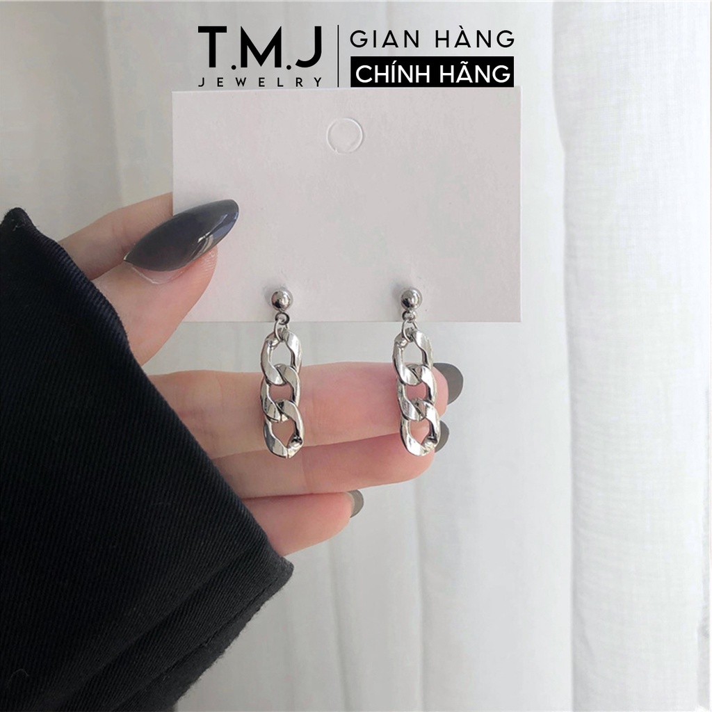 bông tai nữ TMJ kiểu dáng trẻ trung cá tính s925 hot trend Hàn Quốc