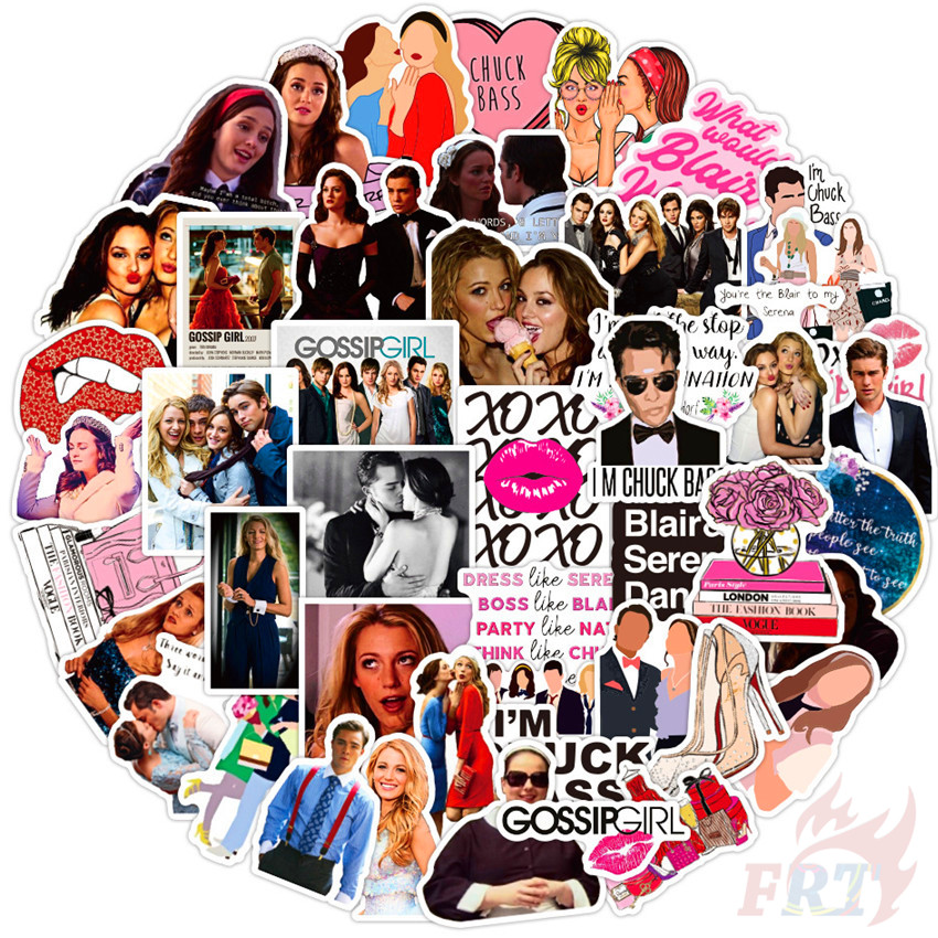 Bộ 50 miếng dán trang trí thời trang dòng 02 Youth Idol TV Shows Serena Blair DIY