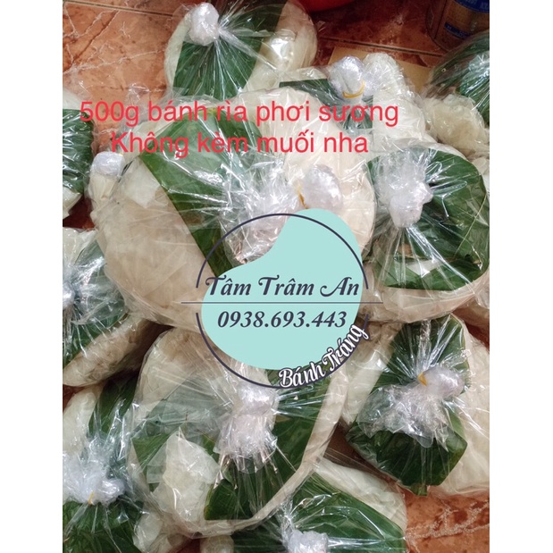 1kg BÁNH TRÁNG RÌA PHƠI SƯƠNG KÈM 200g MUỐI