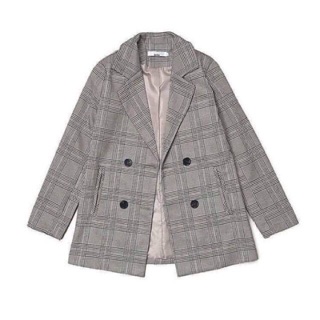Áo blazer kẻ 2 lớp