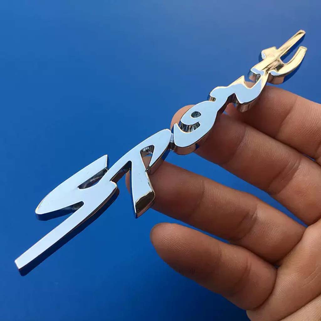 Chữ Sport Dán Oto -  Decal Sport Kim Loại Dán Trang Trí Xe Ô Tô VER 2 CARZONE.TOP