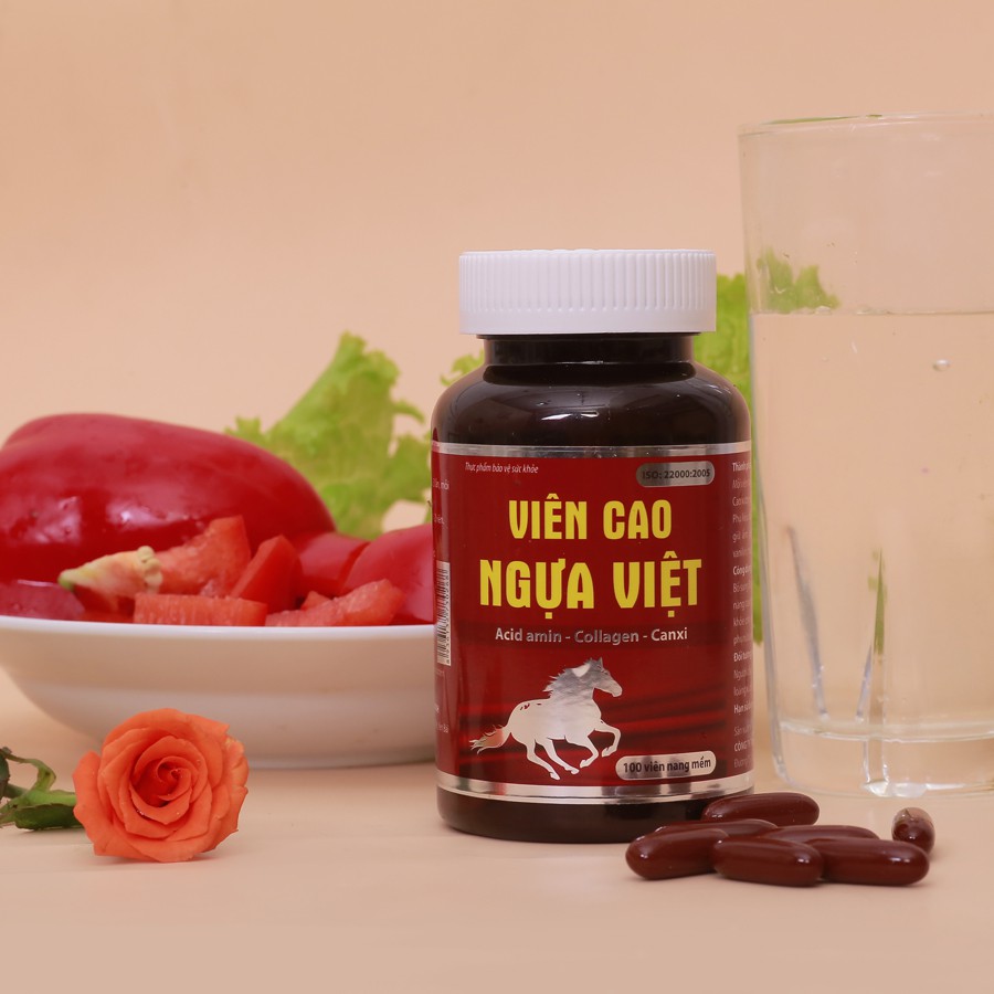 Viên Cao Ngựa (hộp 100 viên) - cao xương ngựa nguyên chất