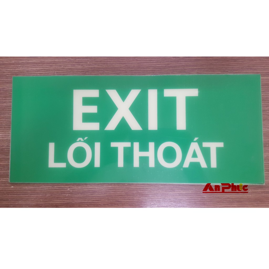 Biển báo Exit lối thoát hiểm dạ quang