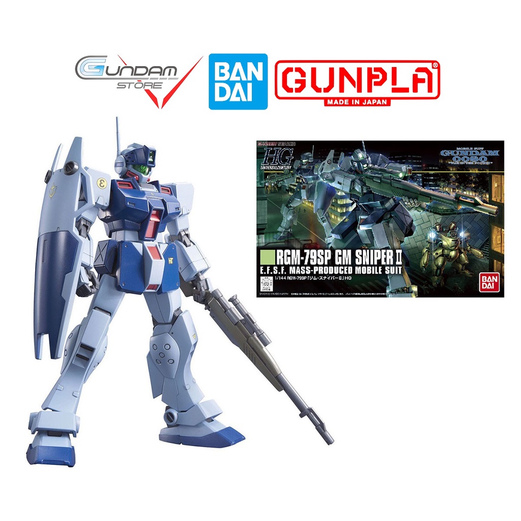 Mô Hình HG GM Sniper 2 Gundam Bandai 1/144 HGUC Đồ Chơi Lắp Ráp Anime Nhật