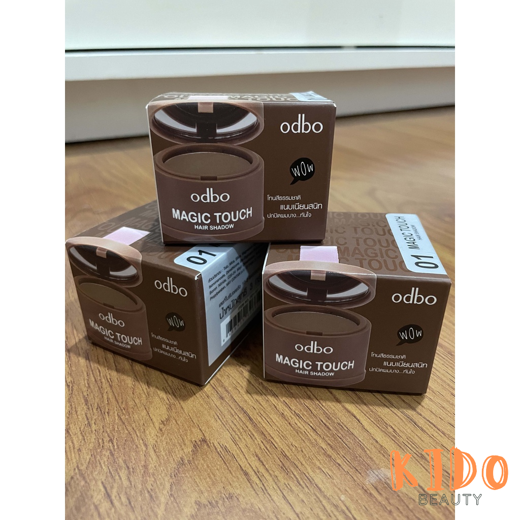 Phấn Che Khuyết Điểm Tóc Thưa & Hói ODBO Magic Touch Hair Shadow 3g Thái Lan | Phấn phủ che chân tóc