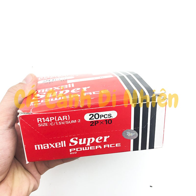 Bộ 2 viên Pin Trung Size C MAXELL 1.5V R14P