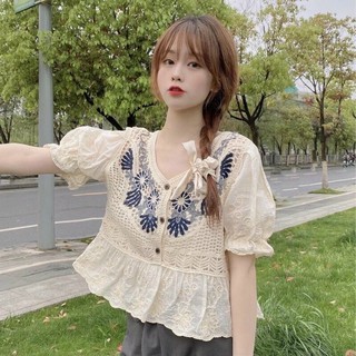 Áo ren thêu pha thô cực đẹp