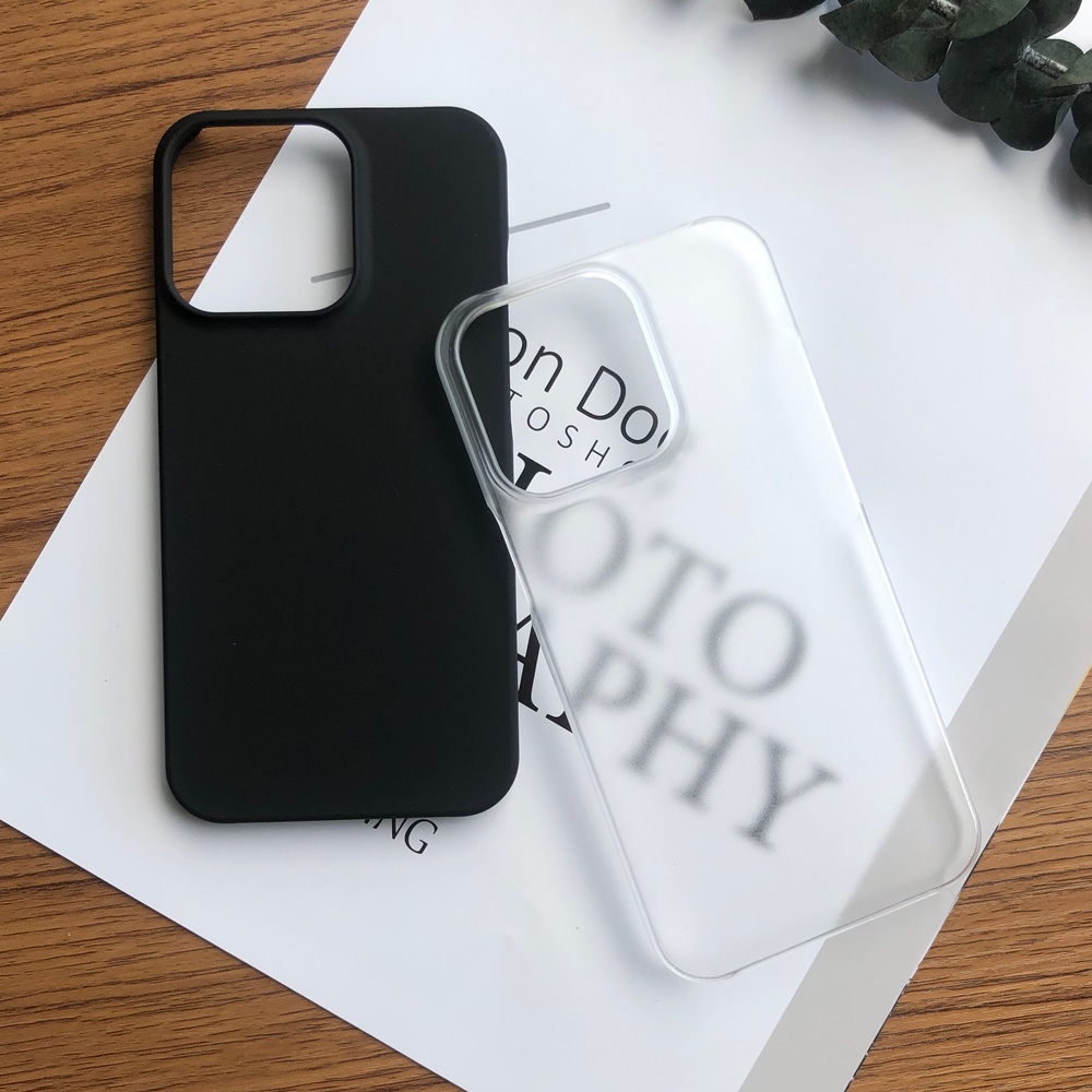 Ốp Điện Thoại PC Cứng Trong Suốt Siêu Mỏng Mặt Nhám Cho iPhone 13 Pro Max Mini