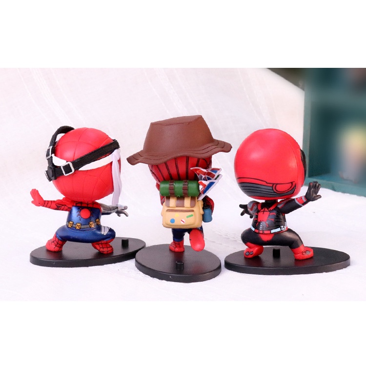 Set mô hình Spiderman Spider man trang trí để bàn case gaming