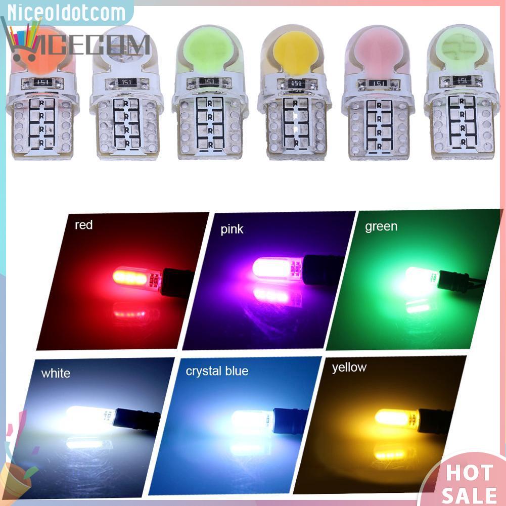 Set 10 Bóng Đèn Led 12v T10 W5W Cho Xe Ô Tô