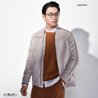 Áo khoác da lộn Bomber 3 màu AK012