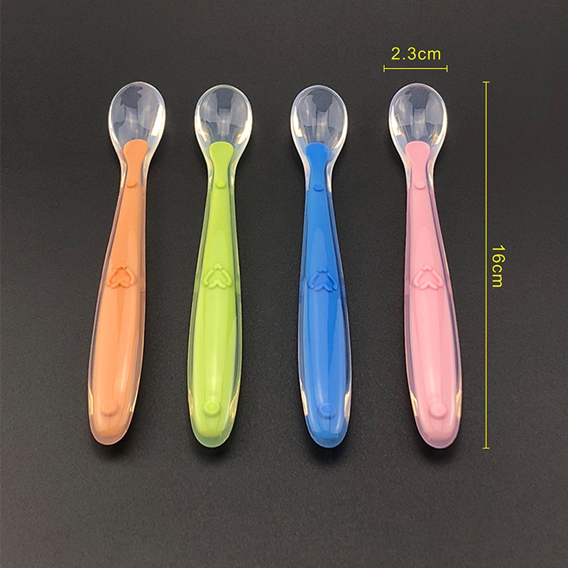 Muỗng Tập Ăn Bằng Silicon Mềm Chống Trượt Cho Bé