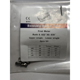 Mắc cài răng 6 chỉnh nha