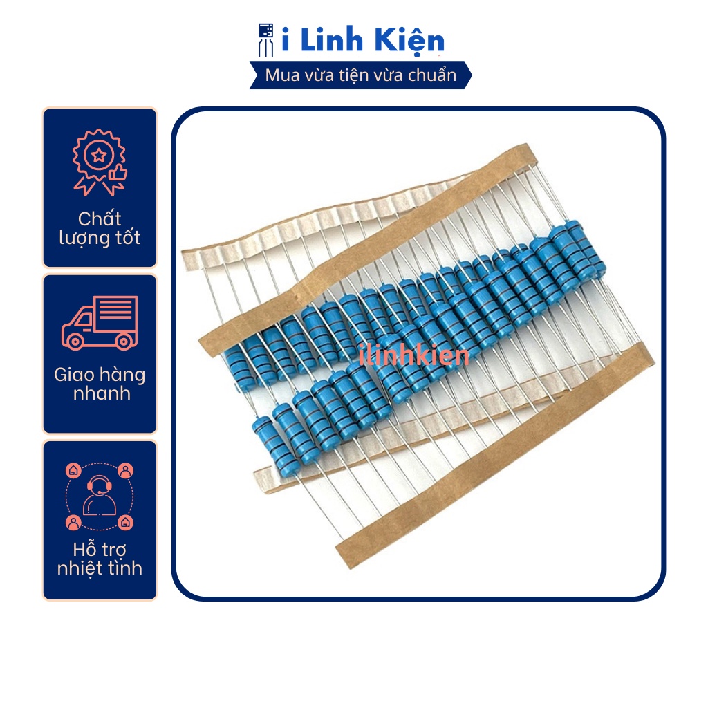 Điện trở vạch 2W 22R 1% chân đồng