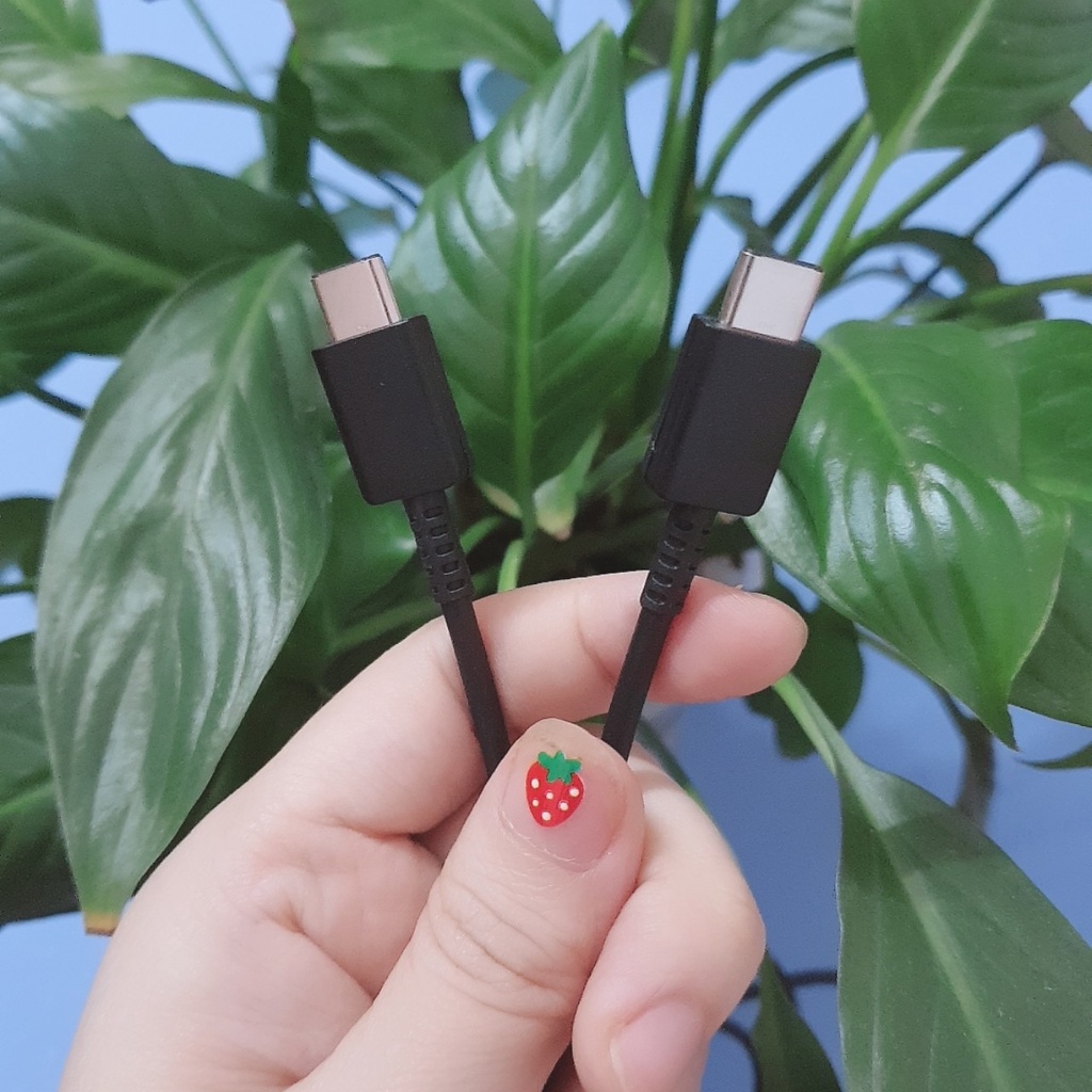 Cáp Sạc Nhanh 3A Type C - Type C 1m8 Chính Hãng SamSung - Bảo Hành 12 Tháng
