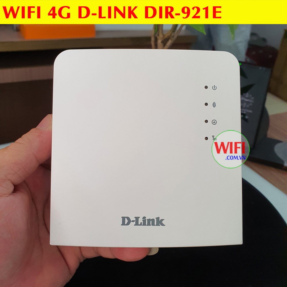 Phát Wifi 4G D-Link 921E, Xài Sim, Cắm Điện Trực Tiếp, Có 2 Cổng LAN và Rắc Cắm Anten Ngoài