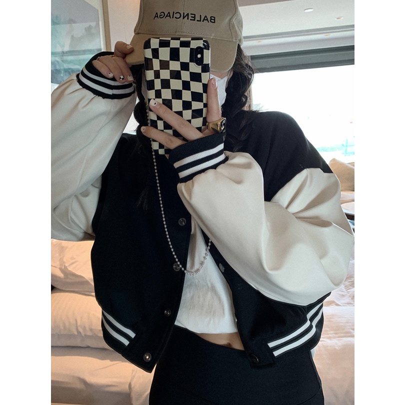 Áo Khoác Croptop Nỉ CROPTOP TRƠN Nữ Form Ngắn Bomber Nút Bấm Vải Nỉ Đẹp GOVA