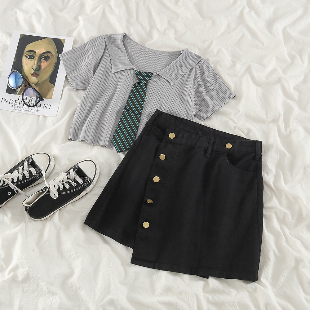 chân váy jean Chữ A Thời Trang Cho Nữ | BigBuy360 - bigbuy360.vn