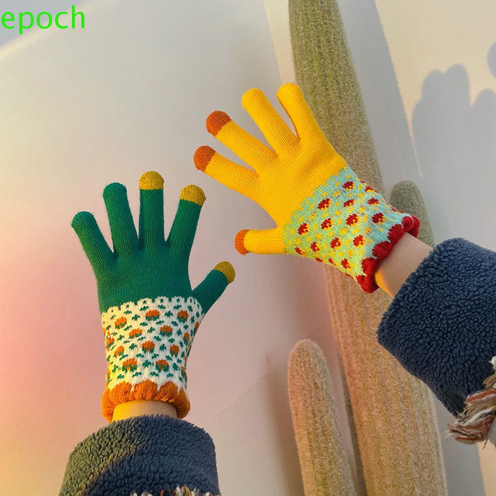 Epoch Găng Tay Trượt Tuyết Giữ Ấm Cảm Ứng Màn Hình Nhiều Màu Sắc Dành Cho Nam Nữ