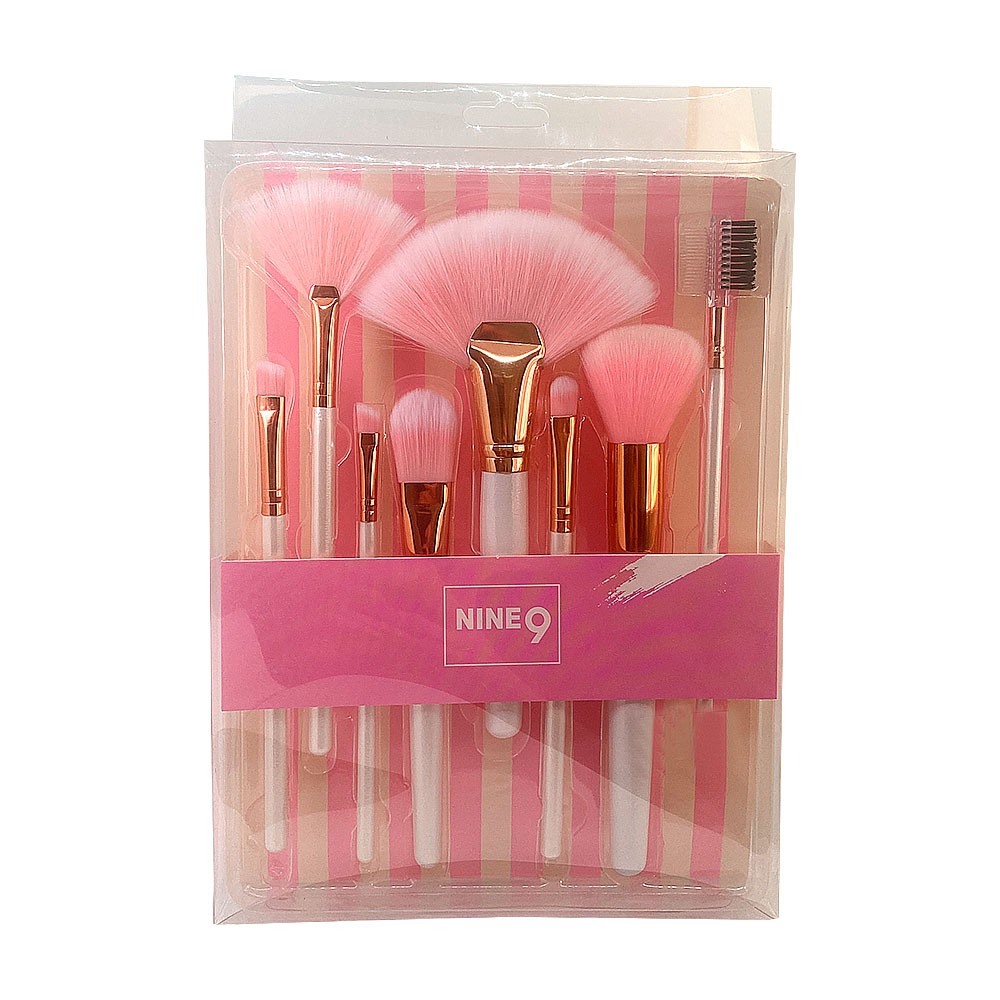 Bộ Cọ Trang Điểm 8 món Nine9 Beauty cọ nền cọ tán phấn cọ tạo khối cọ mắt cọ mí mắt cọ lông mày