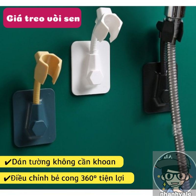 Giá kẹp treo vòi sen dán tường xoay 360 độ