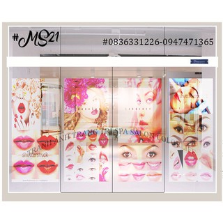 ✋GIẢ RẺ NHẤT✋COMBO 2 TRANH DÁN CỬA KÍNH TRANG TRÍ TIỆM PHUN XĂM - SPA (CÓ ẢNH THẬT SP) SP11