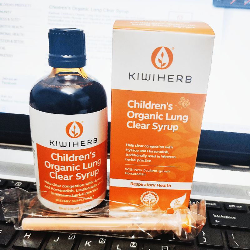 SIRO BỔ PHỔI KIWIHERB ORGANIC LUNG CLEAR GIÚP BỔ PHỔI, DETOX VÀ PHỤC HỒI CHỨC NĂNG PHỔI CHO TRẺ NHỎ