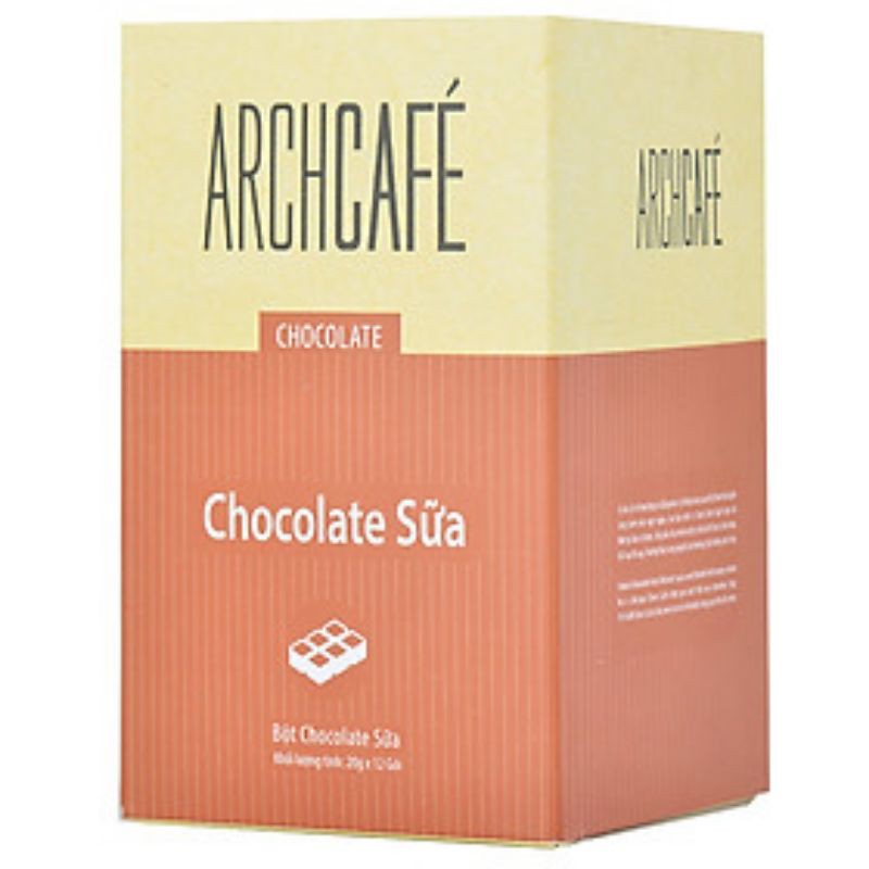 [HSD 22/07/2022] Chocolate Sữa Archcafe cacao hòa tan choco hộp 12 gói