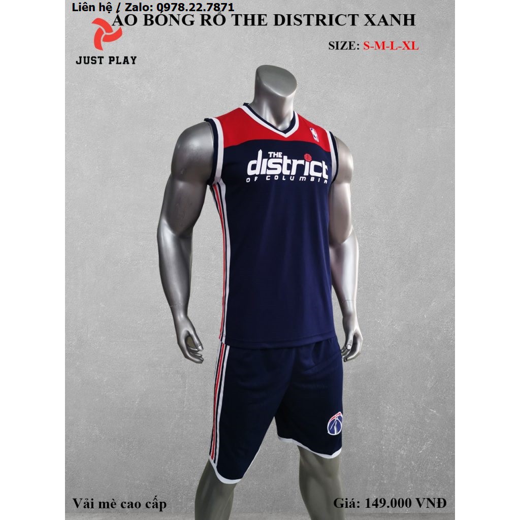 Bộ Quần Áo Bóng Rổ Washington Wizards The District