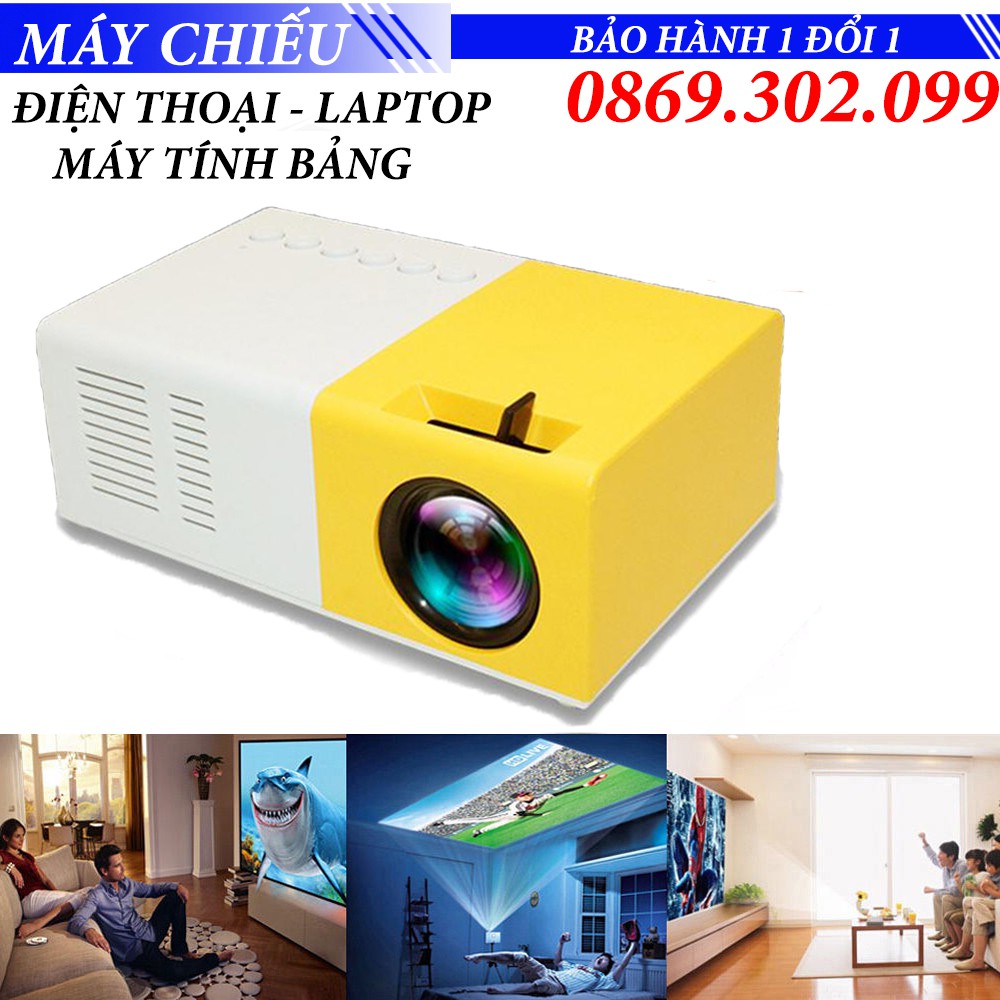 Máy chiếu Mini Power Light PD 300 cho điện thoại laptop máy tính bảng hỗ trợ đọc độ phân giải lên đến 1920 x 1080 pixel