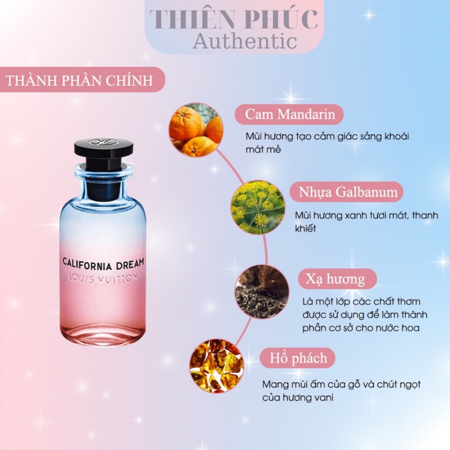 Nước hoa Unisex nam nữ LV California Dream