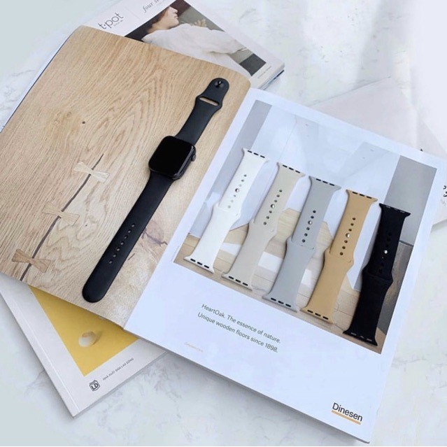 Dây cao su đồng hồ thông minh apple watch thích hợp với tất cả các dòng T500 W6 W26